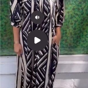 Chic Geometric Long Sleeve Dress